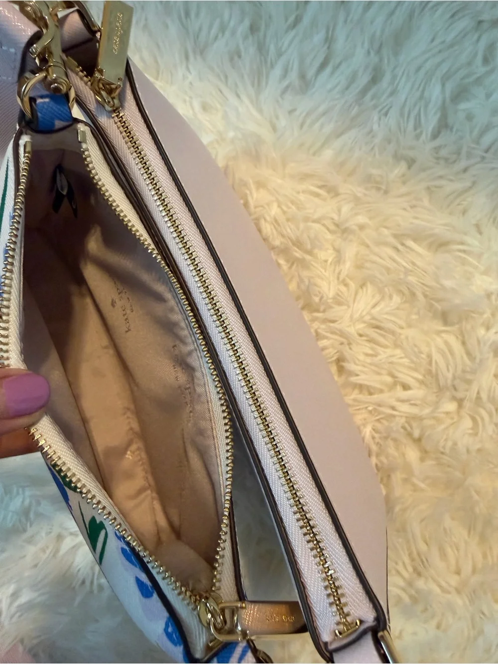 Kate Spade Festival Floral Duo Crossbody Cream/Multicolor - Picture 5 of 13